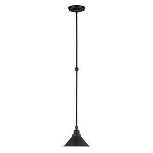 1 Light Mission Dust Bronze Metal Shade Mini Pendant Light Fixture 1