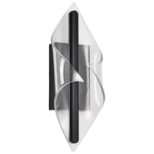 18" 24 watt 120 volt Matte Black LED Wall Sconce 1