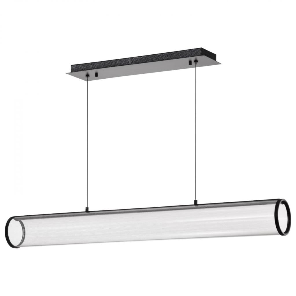 43" 32 watt 120/277 volt 3000K Natural White Matte Black LED Island Pendant Light Fixture 1