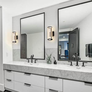 8 watt 120/277 volt 3000K Matte Black LED Wall Sconce 3