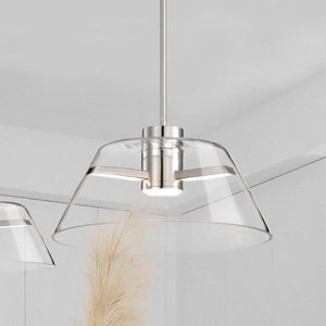 18 watt 120 volt 3000K Natural White Polished Nickel Indoor LED Pendant Light Fixture 3