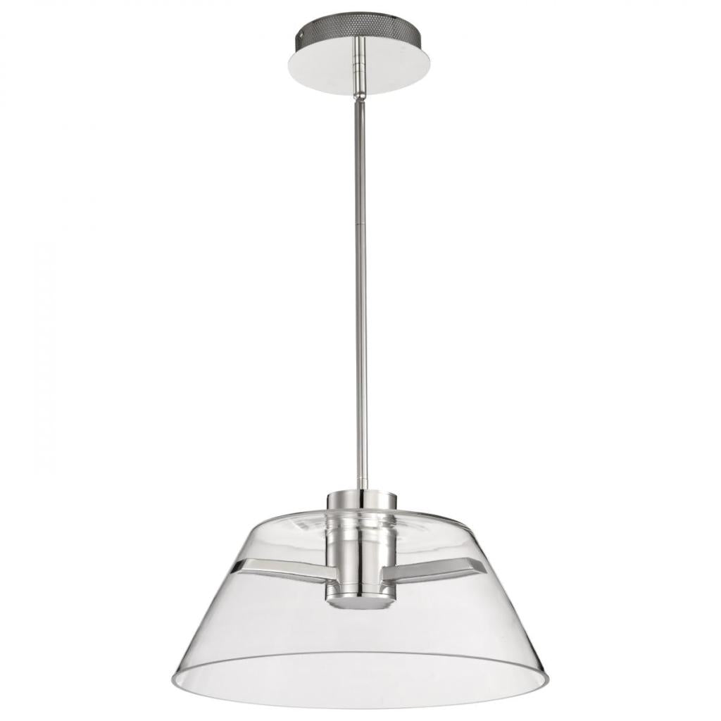 18 watt 120 volt 3000K Natural White Polished Nickel Indoor LED Pendant Light Fixture 1