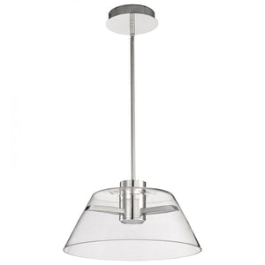 18 watt 120 volt 3000K Natural White Polished Nickel Indoor LED Pendant Light Fixture 1