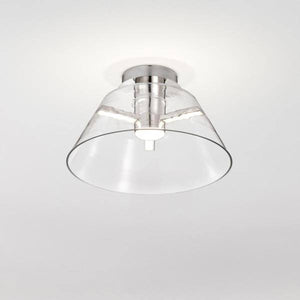 18 watt 120 volt 3000K Natural White Polished Nickel Indoor LED Semi Flush Mount Light Fixture 3