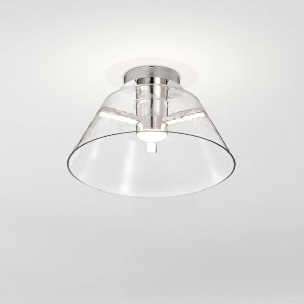 18 watt 120 volt 3000K Natural White Polished Nickel Indoor LED Semi Flush Mount Light Fixture 3