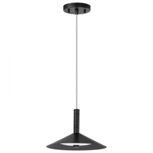 18 watt CCT Selectable Matte Black LED Pendant 1