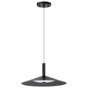 14" 18 watt 120 volt CCT Selectable Matte Black LED Pendant 1