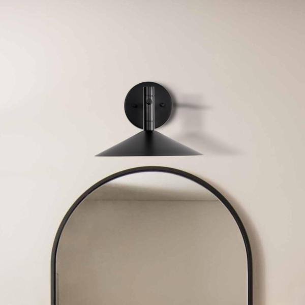 10" 18 watt 120 volt CCT Selectable Matte Black LED Wall Sconce Light Fixture 3