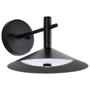 10" 18 watt 120 volt CCT Selectable Matte Black LED Wall Sconce Light Fixture 1