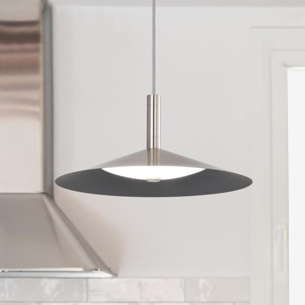 14" 18 watt 120 volt CCT Selectable Brushed Nickel LED Pendant 3