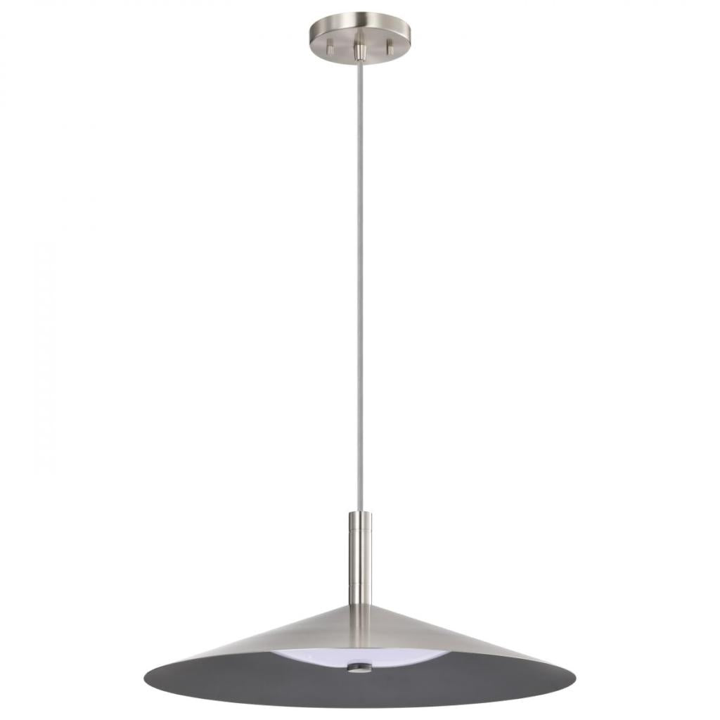 18" 25 watt 120 volt CCT Selectable Brushed Nickel LED Pendant 1