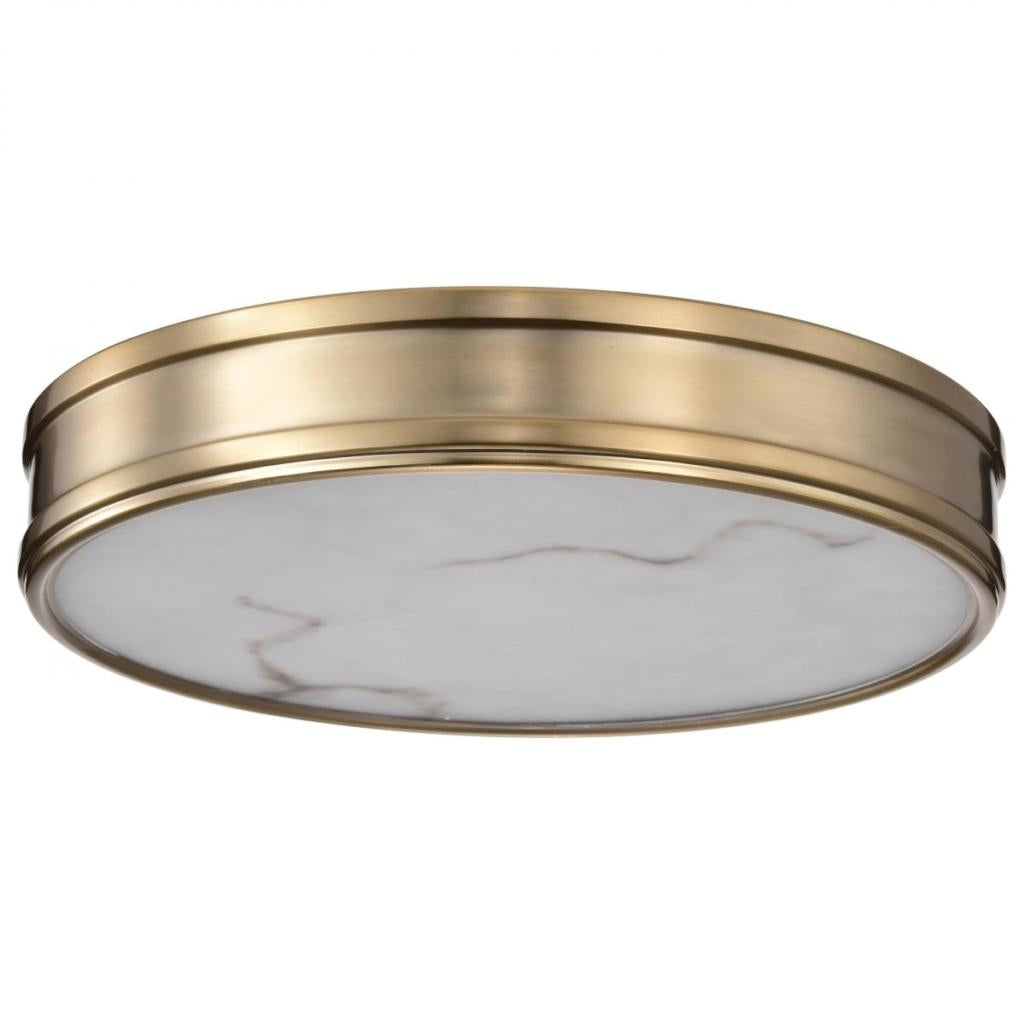 14" 25 watt 120 volt CCT Selectable Burnished Brass LED Flush Mount Light Fixture 1
