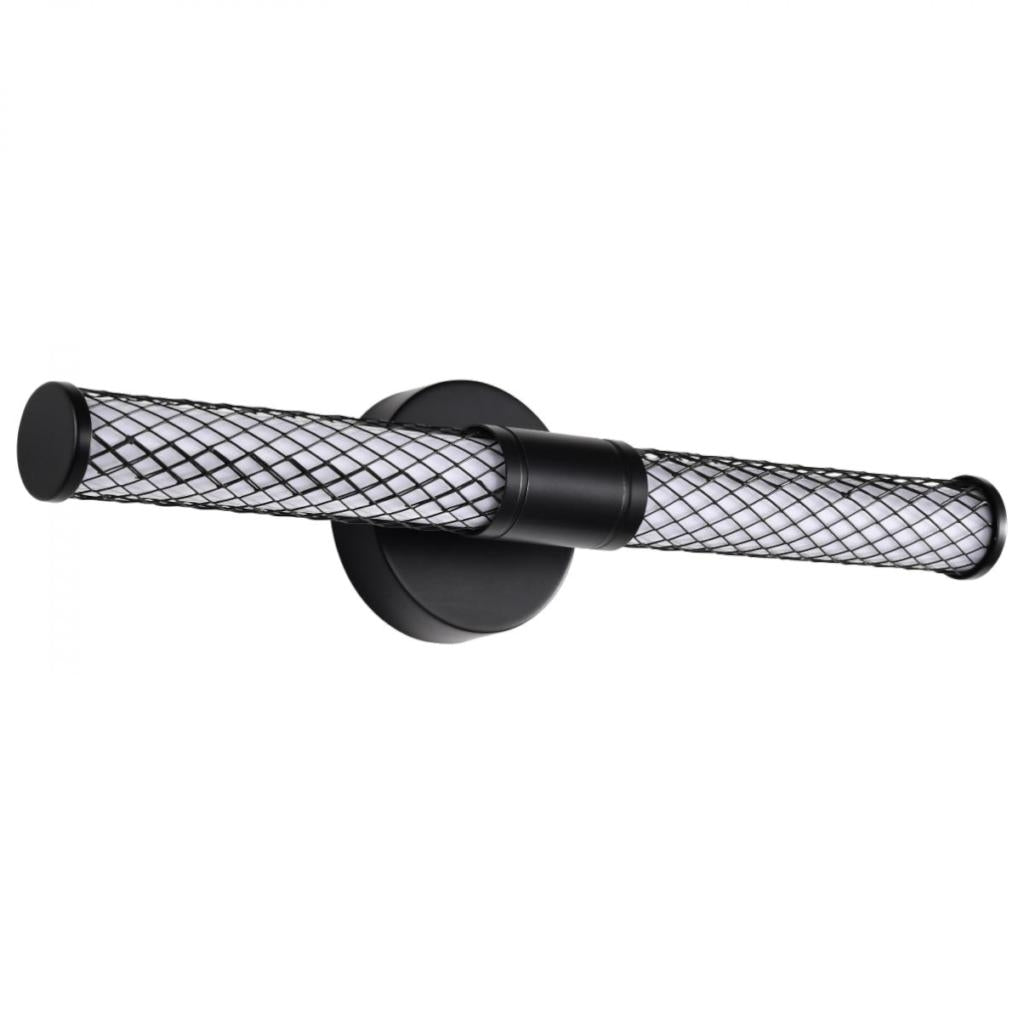 15 watt 120 volt 3000K Natural White Matte Black LED Vanity Light Fixture 1