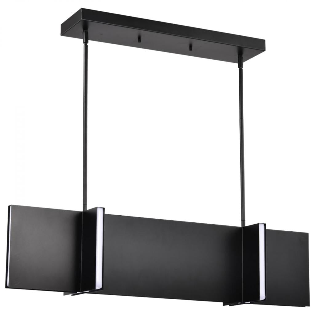 42 watt 120 volt 3000K Natural White Matte Black LED Island Pendant 1