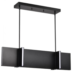 42 watt 120 volt 3000K Natural White Matte Black LED Island Pendant 1