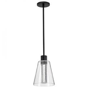 7" 12 watt 120 volt 3000K Natural White Matte Black LED Pendant 1