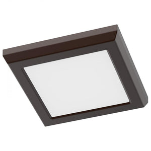 8 watt 120 volt CCT Selectable Bronze LED Flush Mount Light Fixture 1