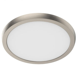 9" 11 watt 120 volt CCT Selectable Brushed Nickel LED Flush Mount Light Fixture 1