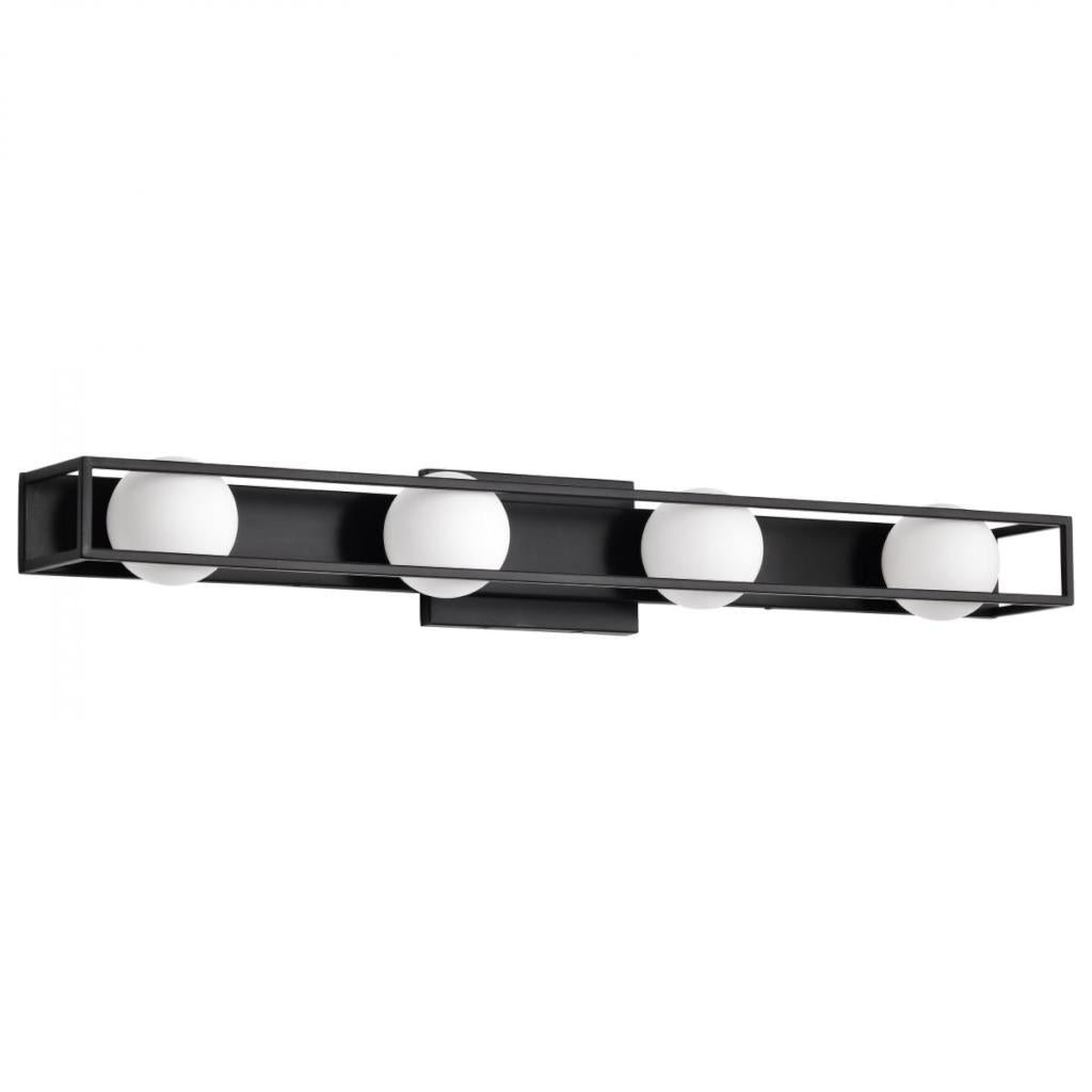32" 20 watt 120 volt 3000K Natural White Matte Black LED Vanity Light Fixture 1