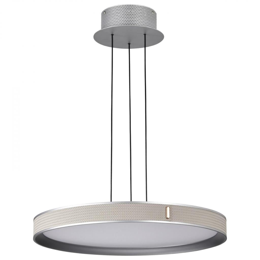 20" 40 watt 120/277 volt 3000K Natural White Gray LED Pendant Light Fixture 1
