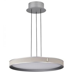20" 40 watt 120/277 volt 3000K Natural White Gray LED Pendant Light Fixture 1