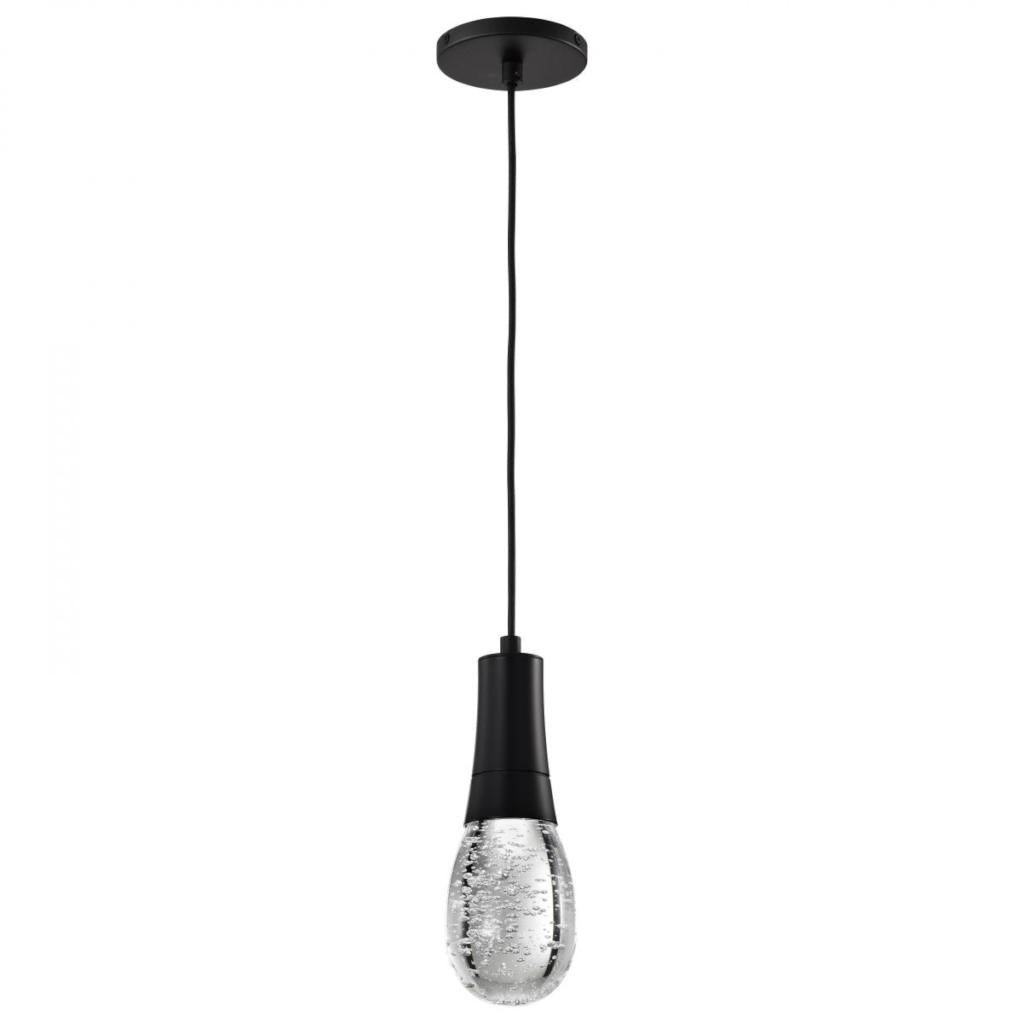 4" 11.5 watt 120 volt RGB / Tunable White Matte Black LED Pendant Light Fixture 1