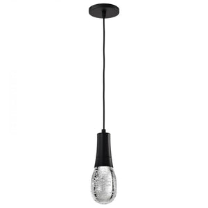 4" 11.5 watt 120 volt RGB / Tunable White Matte Black LED Pendant Light Fixture 1