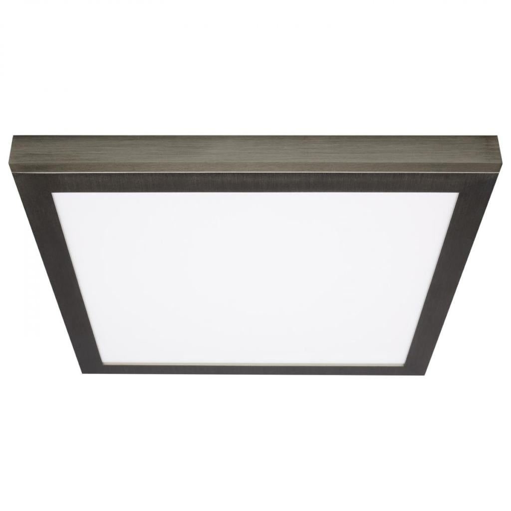 12" 19.5 watt 120/277 volt CCT Selectable Brushed Nickel LED Surface Mount Fixture 1