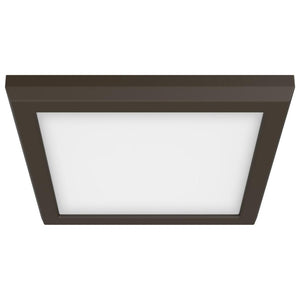 7" 11 watt 120 volt CCT Selectable Bronze Square Dimmable LED Ceiling Light 1