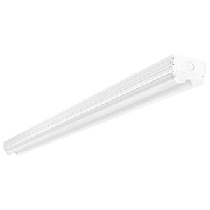 4' 43 watt 120/277 volt 4000K Cool White Indoor LED Double Light Strip Fixture 1