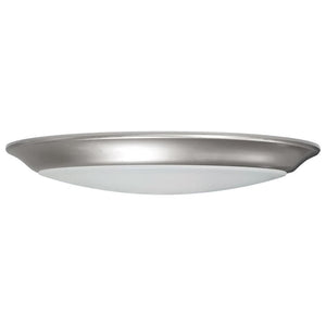 10" 17 watt 120 volt CCT Selectable Brushed Nickel Indoor LED Disk Light Fixture 1