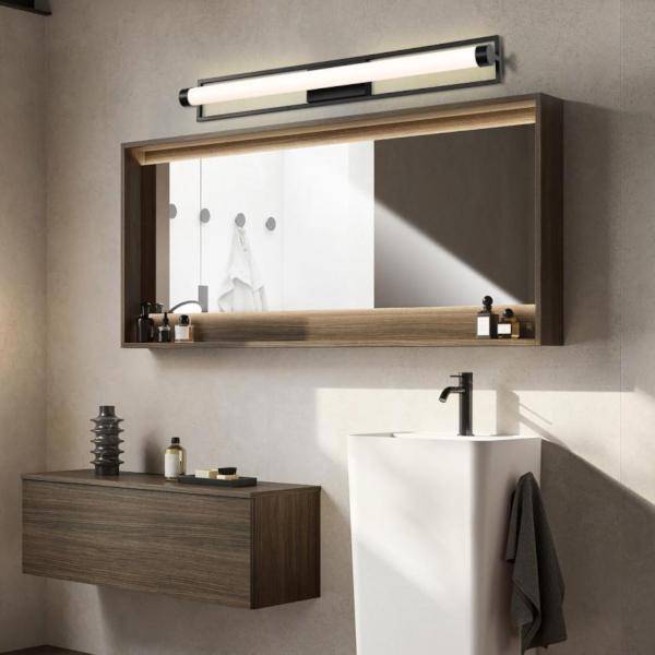 36" 39 watt 120 volt 3000K Natural White Matte Black Canal Indoor LED Vanity Light Fixture 3