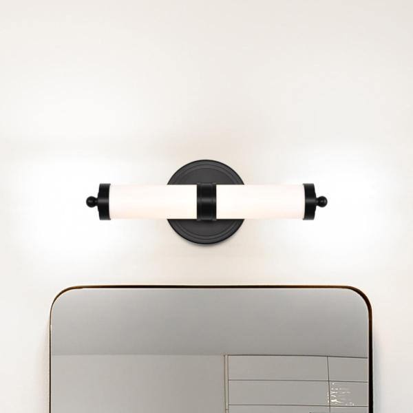 13 watt 120 volt 3000K Natural White Matte Black Kagen Indoor LED Vanity Light Fixture 3