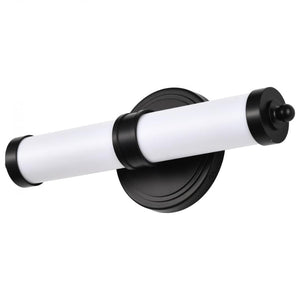 13 watt 120 volt 3000K Natural White Matte Black Kagen Indoor LED Vanity Light Fixture 1