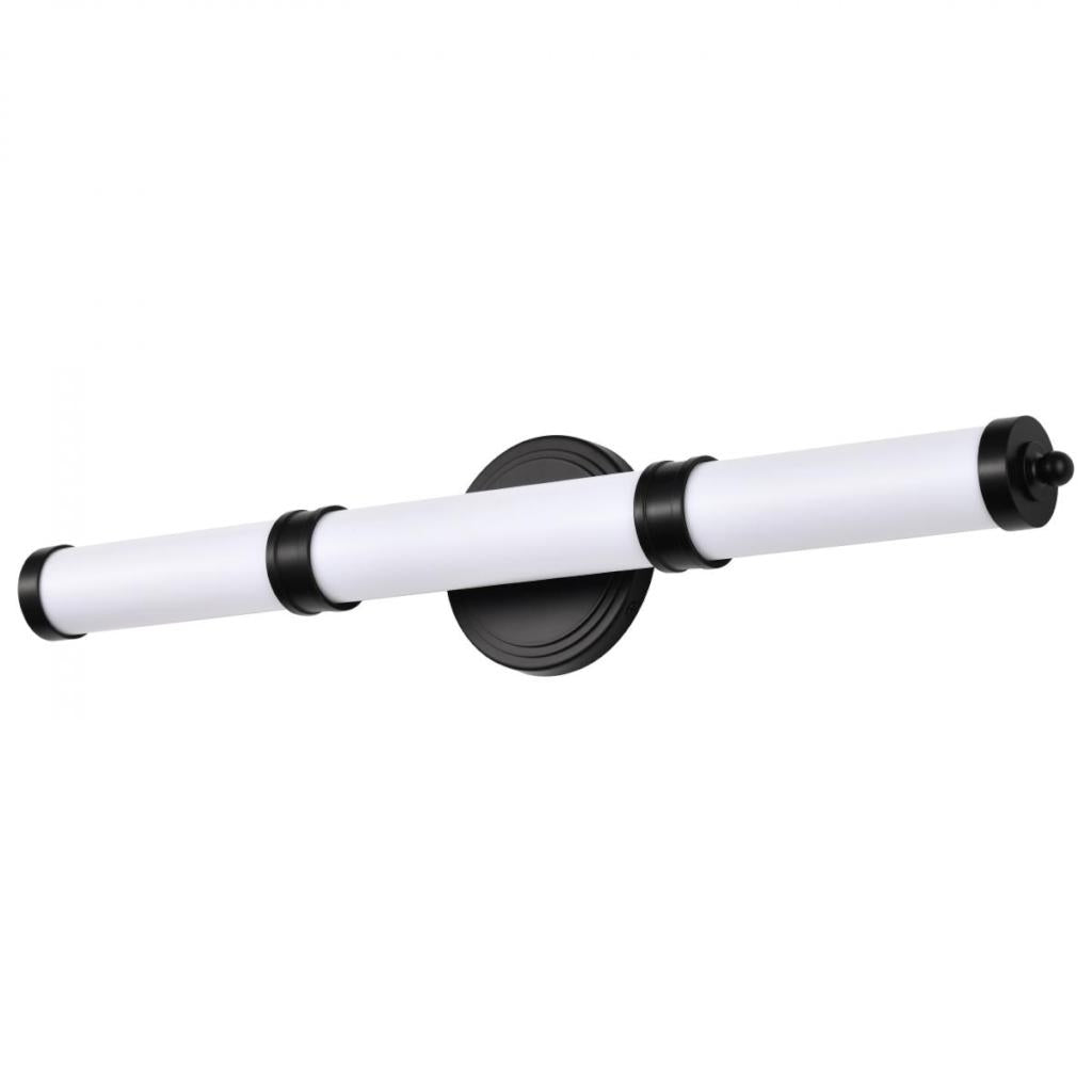 26 watt 120 volt 3000K Natural White Matte Black Kagen Indoor LED Vanity Light Fixture 1