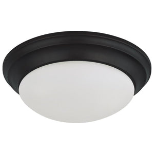 12" 18 watt 120 volt 3000K Black Dimmable LED Flush mount Fixture 1
