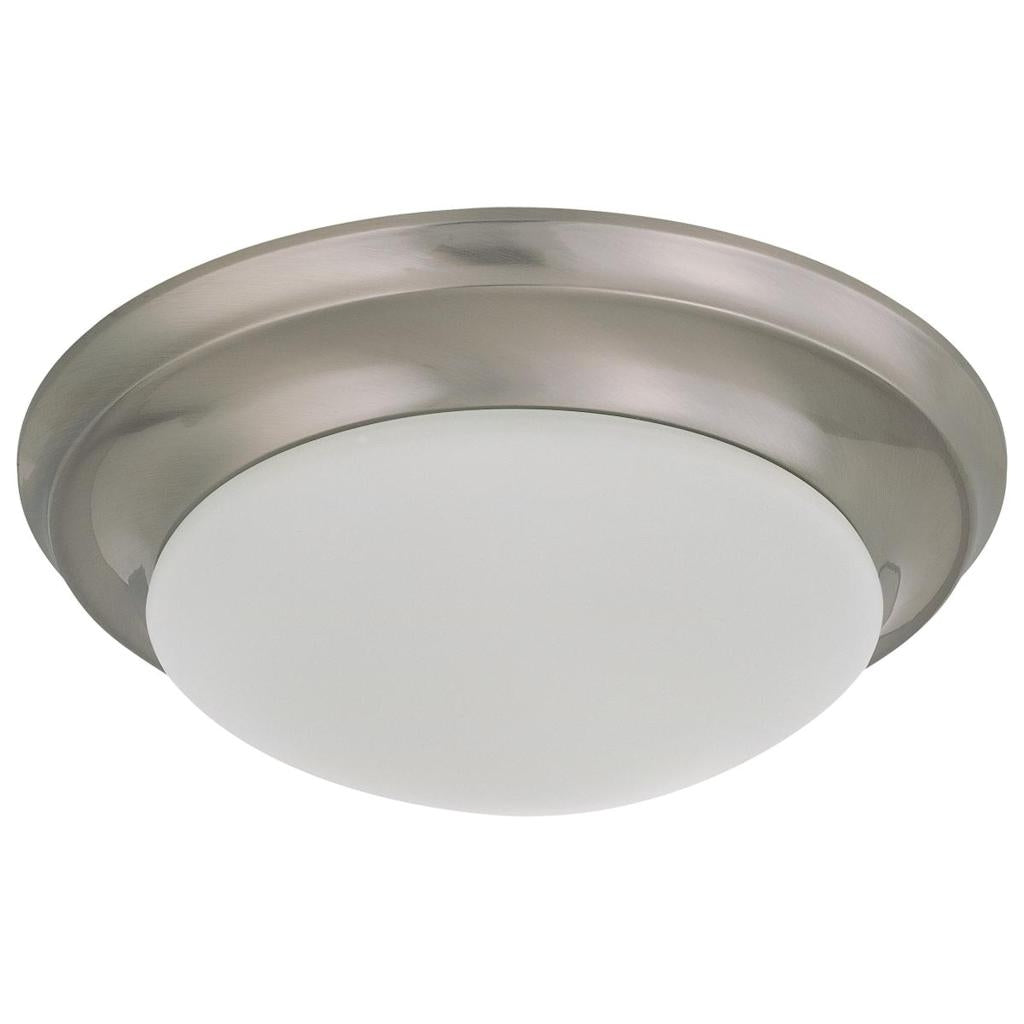 14" 25 watt 120 volt 3000K Brushed Nickel Dimmable LED Flush mount Fixture 1