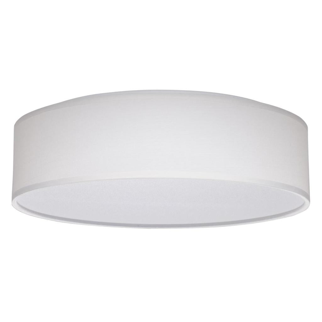 20 watt 120 volt CCT Selectable White Fabric Indoor LED Flush Mount Light Fixture 1