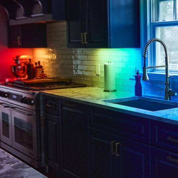 34" 20 watt 120 volt CCT Selectable RGB Dimmable White LED Under Cabinet Light Fixture 5