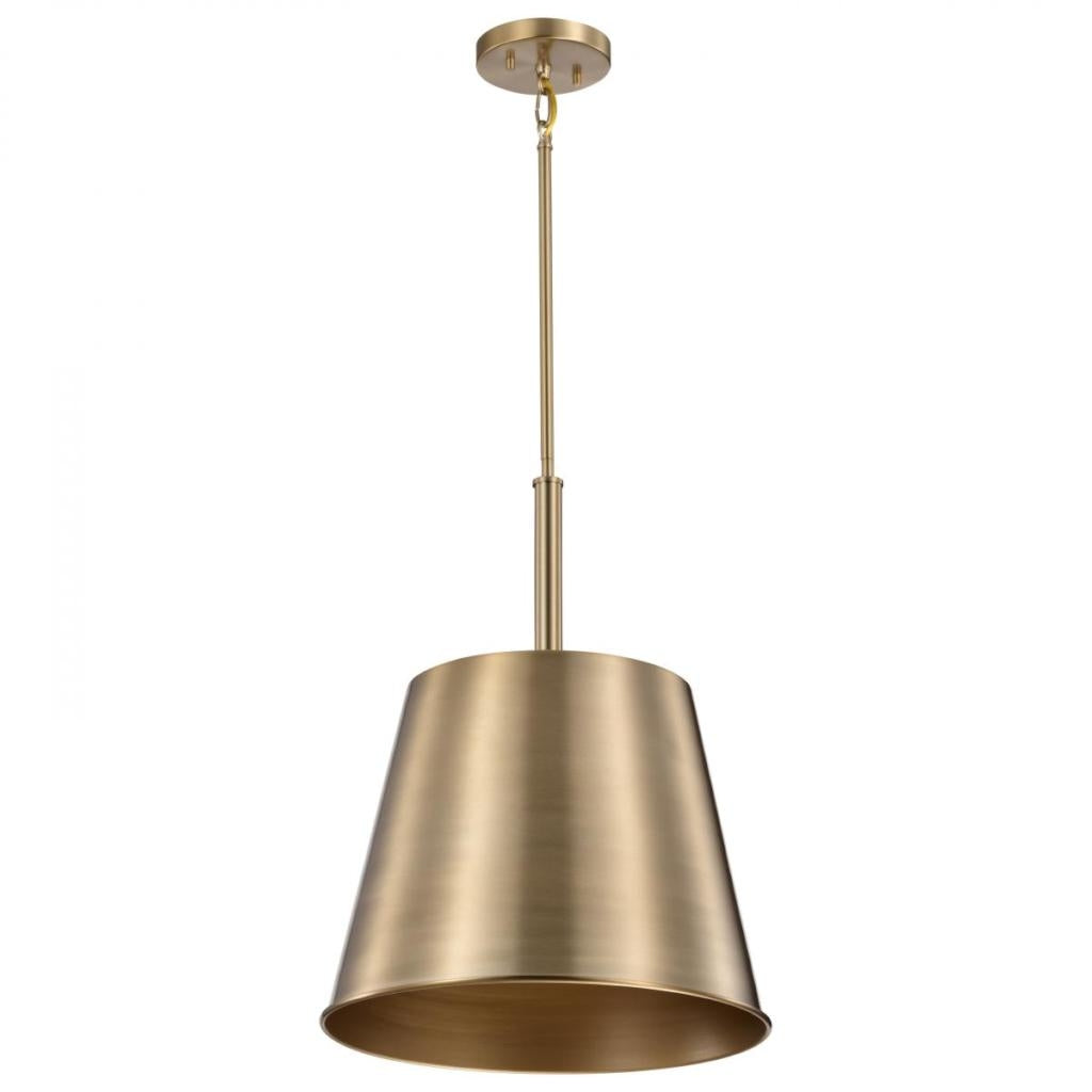 1 Light Burnished Brass / Gold Alexis Indoor Pendant Light Fixture 1