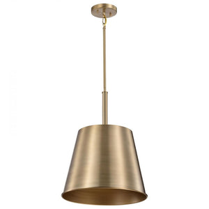 1 Light Burnished Brass / Gold Alexis Indoor Pendant Light Fixture 1