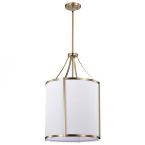 3 Light Burnished Brass Easton Indoor Pendant Light Fixture 1