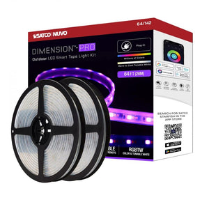 64' 68 watt 24 volt 2700K Warm White RGB LED Tape Light Kit with Remote Control 1