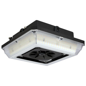 Selectable watt 120/277 volt CCT Selectable Bronze LED Canopy Light Fixture 1
