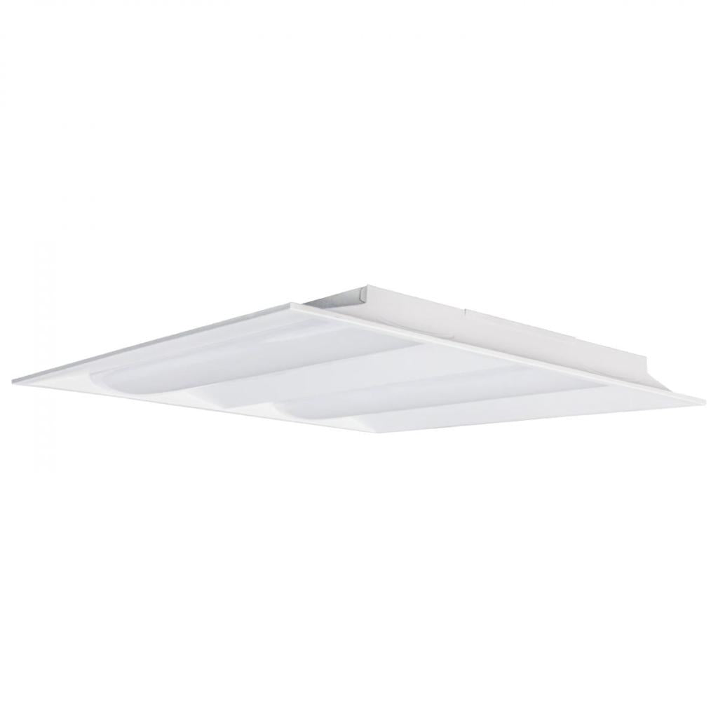 2' x 2' Selectable watt 120/277 volt CCT Selectable Double Basket LED Troffer Light Fixture 1