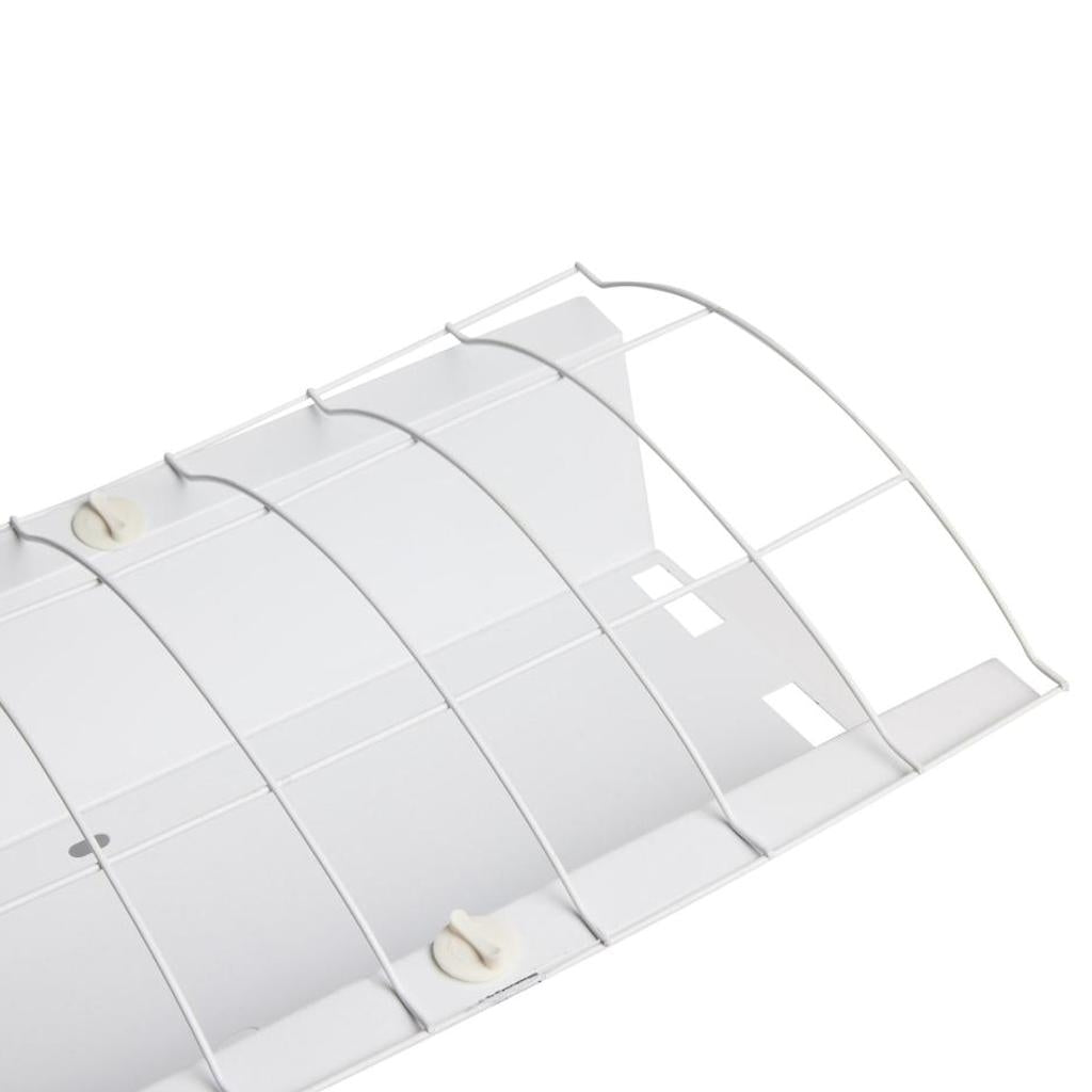 2' Steel Cambered Protective Cage for Dual T8 Fixture Channels 1