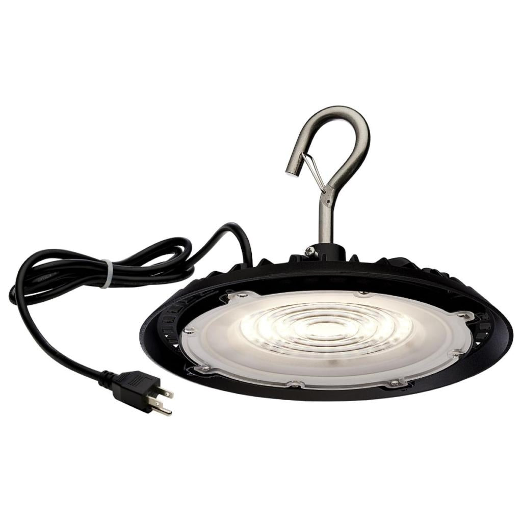 60 watt 120 volt 4000K Cool White Black LED Shop Light 1