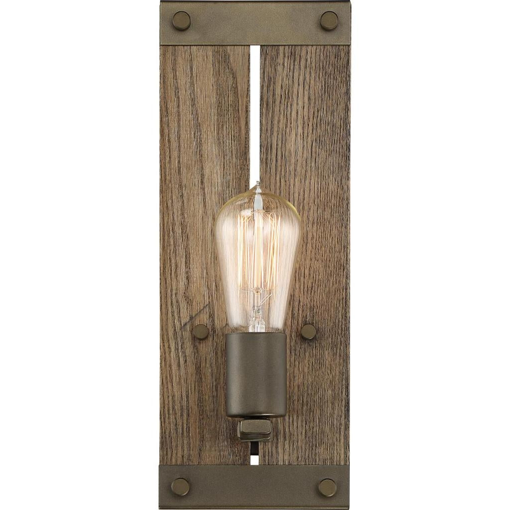 1 Light Bronze Finish Wall Sconce Light Fixture 1