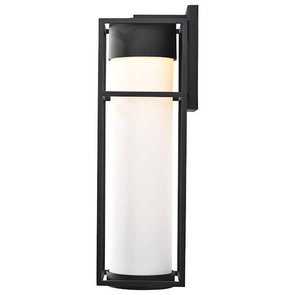 10 watt 120 volt 3000K Black Opal Glass Dimmable LED Outdoor Wall Sconce 3
