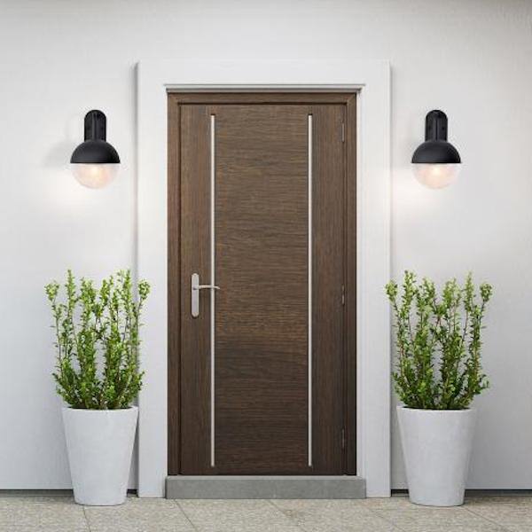 6 watt 120 volt 3000K Black Seeded Glass Dimmable LED Outdoor Wall Sconce 4
